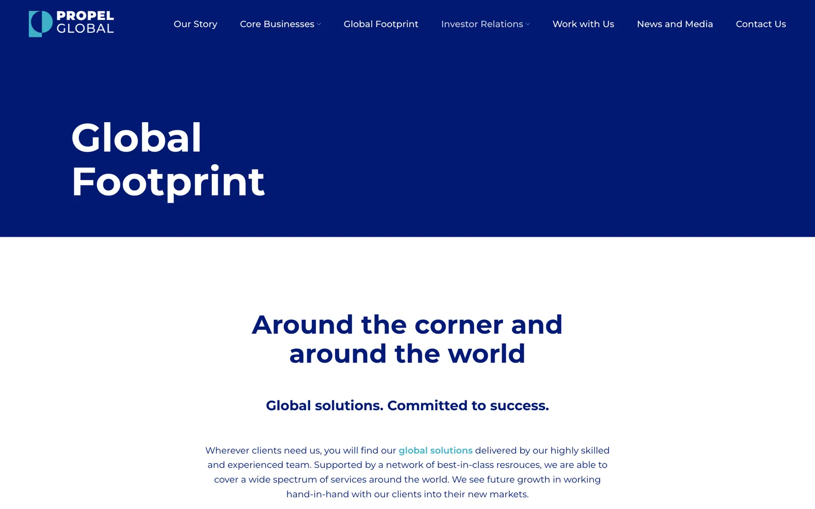 Global footprint