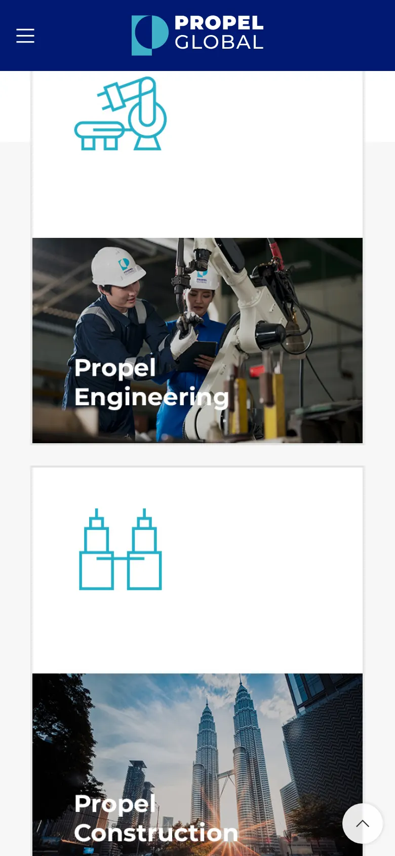Propel Global Berhad on a phone
