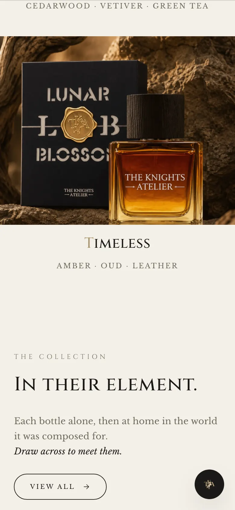 The Knights Atelier on a phone
